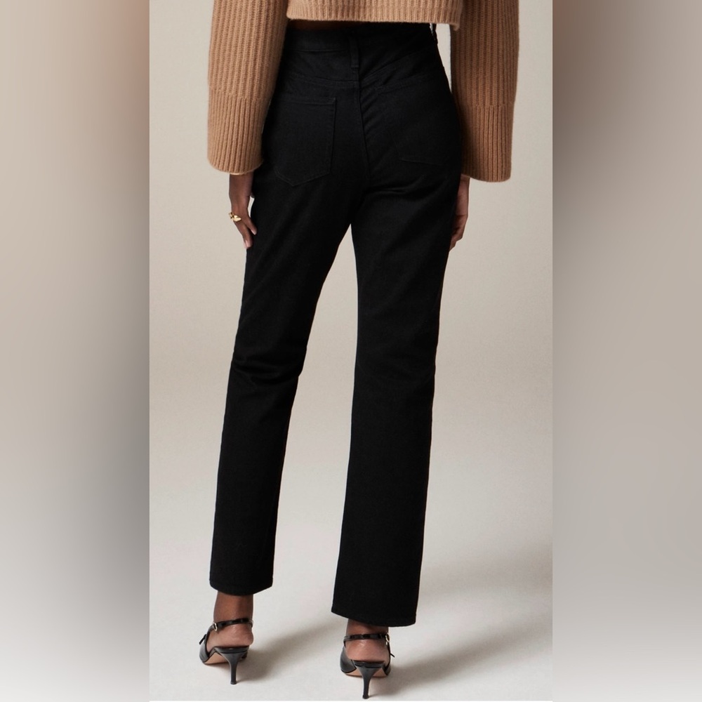 J.Crew Petite Slim straight jean in black rinse - Picture 3 of 11